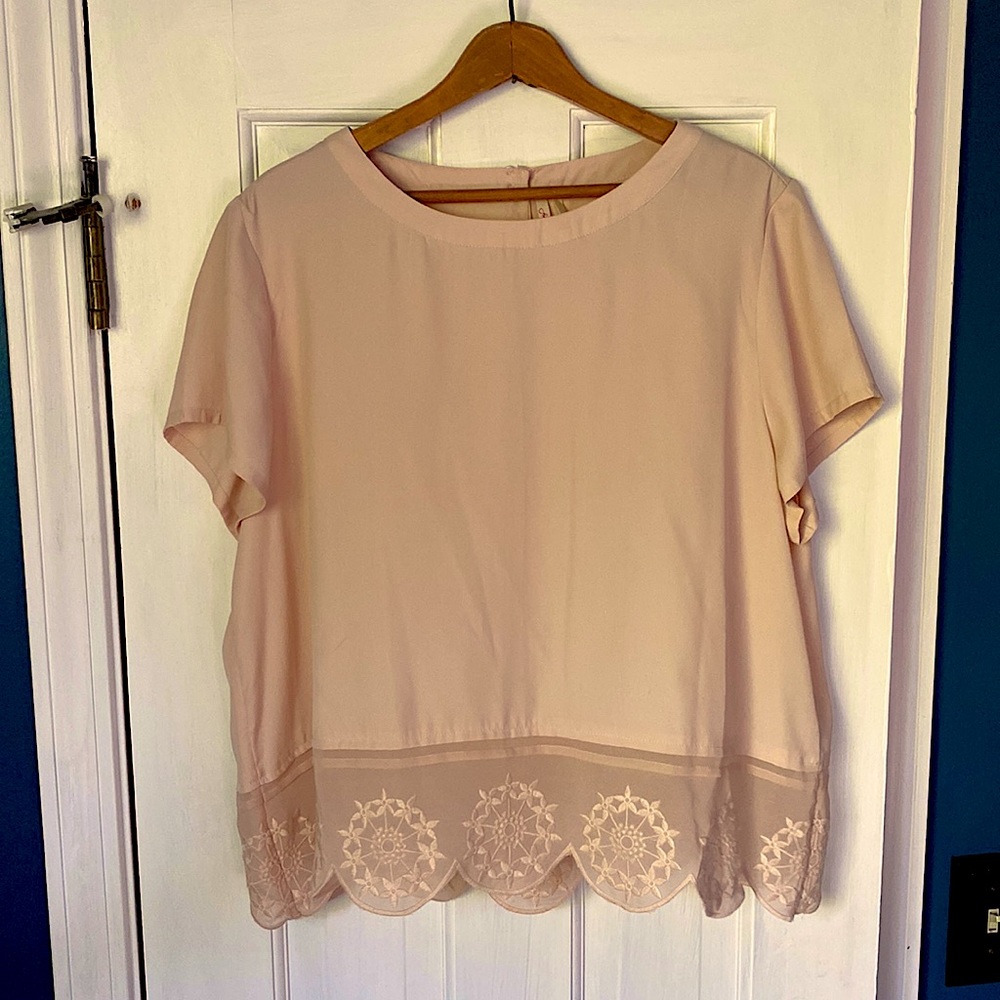 Frenchi Blush Pink Top Size: XL